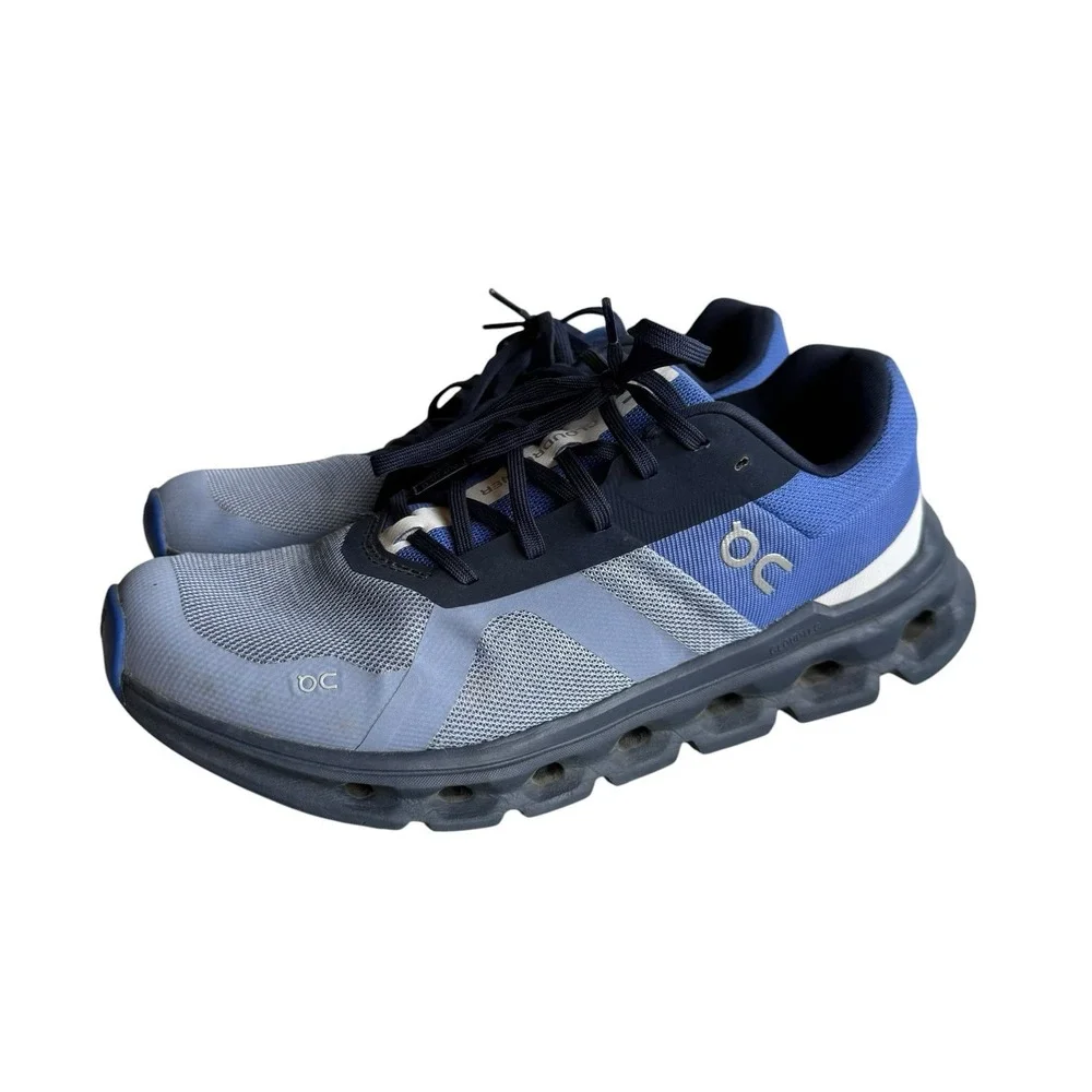 On Running Cloudrunner Shale Cobalt Blue Sneaker Shoe Size 8 style 46.98238
